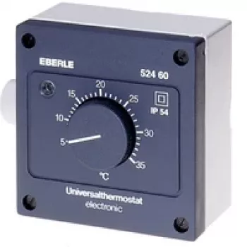 Eberle Controls AZT-A 524 510 termostato ambiente - preto - IP54 - 5-35°C - 230V AC