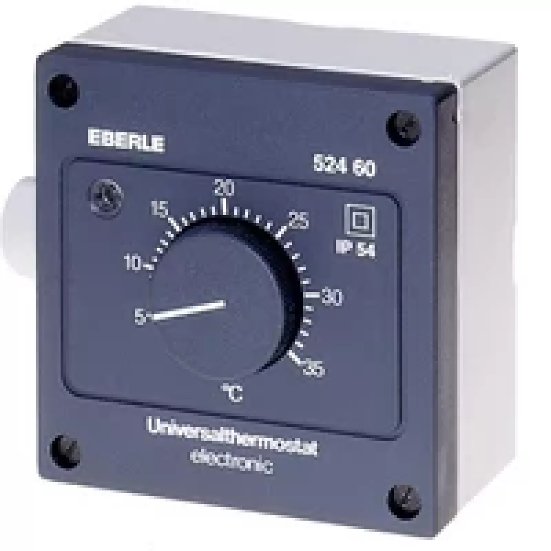Eberle Controls AZT-A 524 510 termostato ambiente - preto - IP54 - 5-35°C - 230V AC