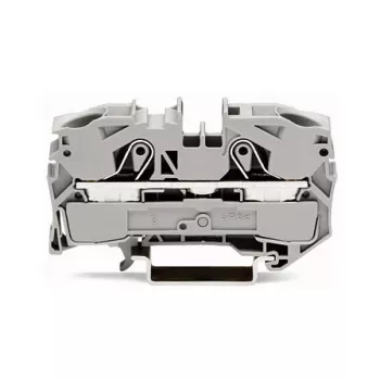 WAGO 2016-1201 borne de passagem, 16 mm², 800 V, cinzento, Push-in CAGE CLAMP