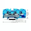 WAGO 2016-1304 Terminal de passagem de 3 condutores, 16 mm², 800 V