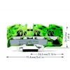 WAGO 2016-1307 Terminal de terra de 3 condutores, 16 mm²