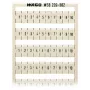 WAGO 209-502 tiras de marcação - branco - grelha de 5 mm - 10 marcadores
