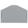 WAGO 280-312 placa terminal e intermédia, cinzento, 2,5 mm², 50 mm x 36,5 mm, 2,8 g