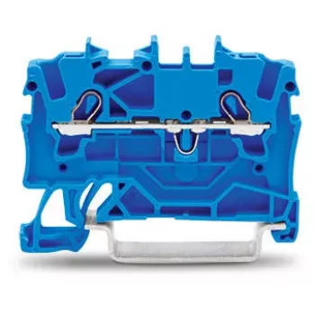 WAGO 2001-1204 bloco de terminais Push-in CAGE CLAMP de 4 condutores, cinzento, 500V, 24A, 0,25-2,5 mm², montagem em calha DIN