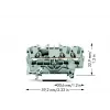WAGO 2002-1301 Terminal de passagem de 3 condutores, 2,5 mm²