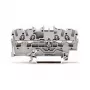 WAGO 2002-1401 borne de passagem, 4 condutores, 2,5 mm², Push-in CAGE CLAMP, 800 V, cinzento
