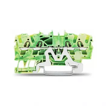 WAGO 2002-1407 borne de proteção de 4 condutores 0,25-2,5 mm² 4 mm² verde-amarelo