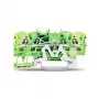 WAGO 2002-1407 borne de proteção de 4 condutores 0,25-2,5 mm² 4 mm² verde-amarelo