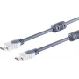 SHIVERPEAKS Cabo HDMI Home Cinema 1,0 m - 4K HDMI 2.0b High Speed com Ethernet, fichas metálicas cromadas, contactos dourados, duplo núcleo de ferrite, HEAC