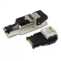 Ficha RJ45 Telegärtner MFP8 Cat.6a (Deep), T568A com tampa antipoeira pré-montada, caixa robusta de zinco fundido - 1 unidade (J00026A2004)