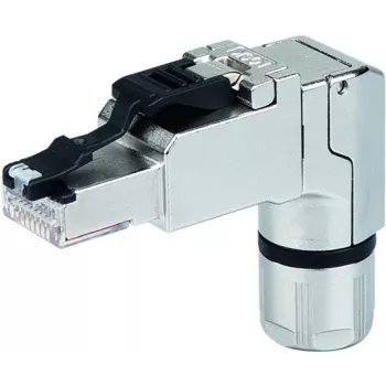 Ficha RJ45 Telegärtner J00026A4114 Cat6A aço inoxidável blindada de montagem em campo T568A