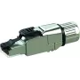 Ficha RJ45 Telegärtner MFP8 IE Cat.6A, de montagem em campo, sem ferramentas, blindada, AWG24-26/27, T568B, J00026A5003