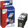 Cartucho de tinta remanufaturado Pelikan para Canon PG-40 (preto, alto rendimento)