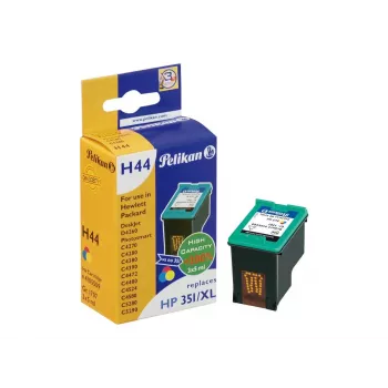 Tinteiro remanufaturado Pelikan para HP 343 (CB338EE) - tricolor