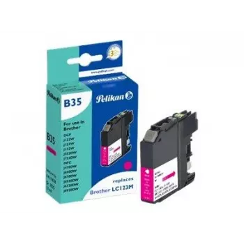 Tinteiro compatível Pelikan para Brother LC123M magenta (10 ml, 600 páginas)
