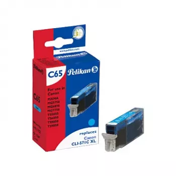 Tinteiro compatível Pelikan para Canon CLI-571C XL ciano alta capacidade 11 ml