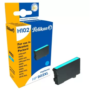 Pelikan Cartucho de Tinta Compatível para HP 903XL (T6M03AE), Ciano