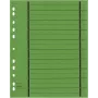 WEKRE 50 Folhas separadoras verde A4 4 furos 160 g/m² cartão