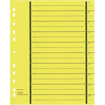 WEKRE 50 Folhas separadoras, A4, 190 g/m2, amarelo (951020850IF)
