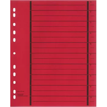 WEKRE 50 Folhas separadoras, A4, 190 g/m2, vermelho (951030850IF)