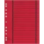 WEKRE 50 separadores, A4, 190 g/m2, Vermelho (951030850IF)