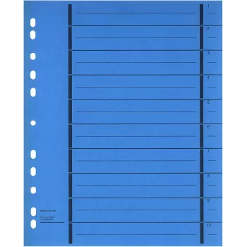 WEKRE 50 Folhas separadoras, A4, 190 g/m2, azul (951040850IF)