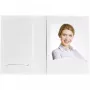 DAIBER 9154G Bolsas de fotografias de retrato com arquivo de CD, 10x15 cm, branco, pack de 100