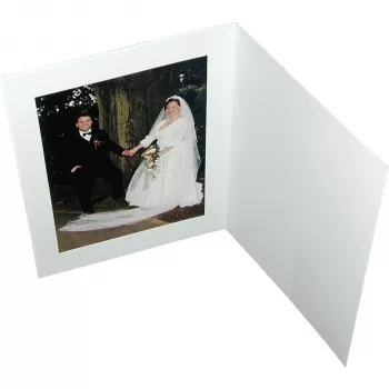 DAIBER Capas de retrato com passepartout 15x20 branco mate (pack de 100)