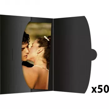 DAIBER 09024 Capas para fotografias preto 20x30cm pack de 20
