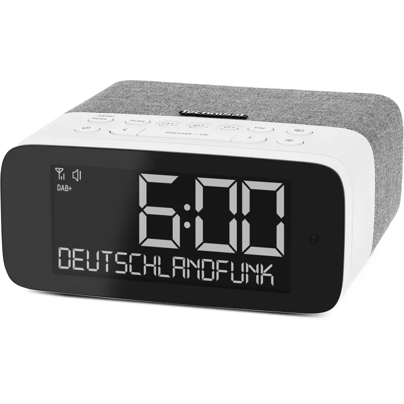 TechniSat DigitRadio 52 ASA Rádio DAB+/FM Bluetooth Cinzento/Branco