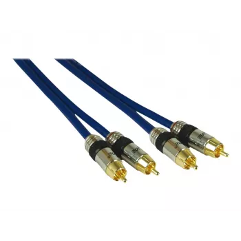 Kindermann cabo de áudio RCA macho para RCA macho