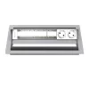 Kindermann CablePort standard² caixa de painel de ligação de secretária de 6 vias prateado