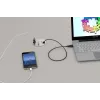 Kindermann CablePort table³ unidade de ligação de mesa de montagem embutida com 2x Schuko, 2x RJ45, 1x HDMI, 1x USB-A, prateado/preto