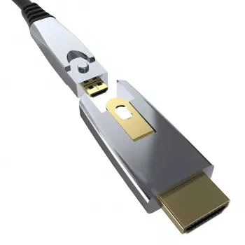 Kindermann adaptador HDMI - micro HDMI 19 pinos