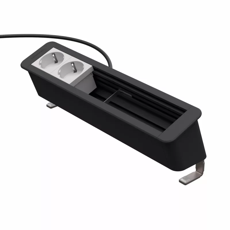 Kindermann CP Office Desk 6 vias 2 x painel de ligação de alimentação de mesa