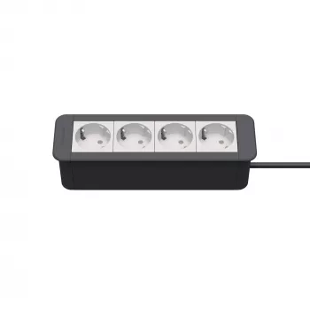 Kindermann CP Office moldura 4 vias 4 x tomada de alimentação (7551000204)