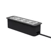 Kindermann CP Office moldura 4 vias 4 x tomada de alimentação (7551000204)