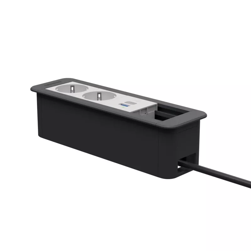 Kindermann CP Office moldura 4-FA 2x alimentação/USB