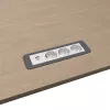 Kindermann CP Office Frame módulo de ligação de secretária de 4 posições com 3x tomadas Schuko e 1x porta de carregamento USB-A (7551000223)