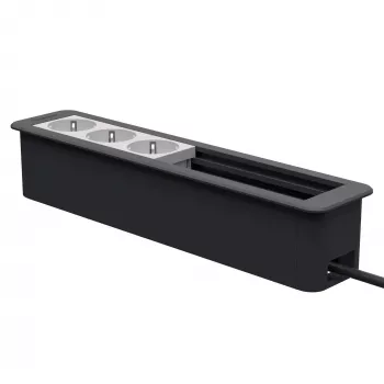 Kindermann CP Office moldura 6 vias 3x alimentação (7551000303)