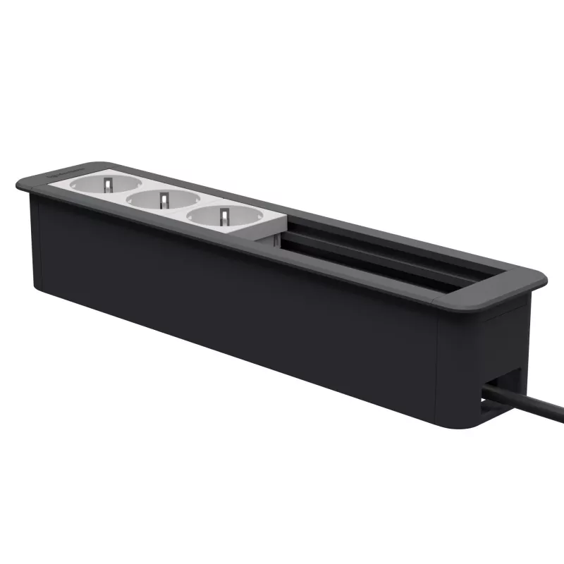 Kindermann CP Office moldura 6 vias 3x alimentação (7551000303)