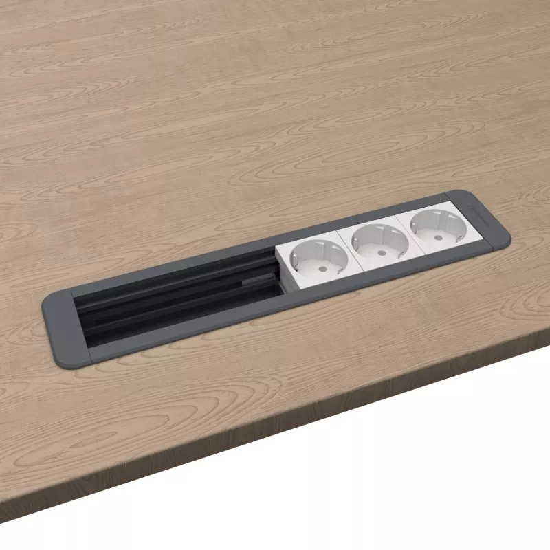 Kindermann CP Office moldura 6 vias 3x alimentação (7551000303)