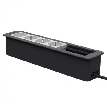 Kindermann CP Office moldura 6 vias 4x alimentação (7551000304)