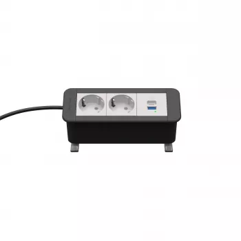 Kindermann CP Office Desk 3 tomadas 2x corrente 1x USB PD (7550000132)