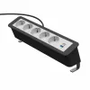 Régua de tomadas Kindermann CP Office Desk 5x Schuko 1x USB-A 3m preta