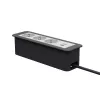 Kindermann CP Office Frame de 4 posições 3x Schuko 1x USB-C PD módulo de ligação de mesa