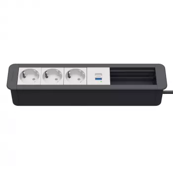 Kindermann CP Office Frame 6f 3xSt 1xUSB PD hub de conectividade de secretária