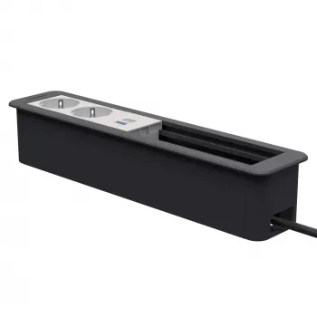 Kindermann CP Office Frame 6 tomadas 2x tomada 1x USB PD (7551000332)