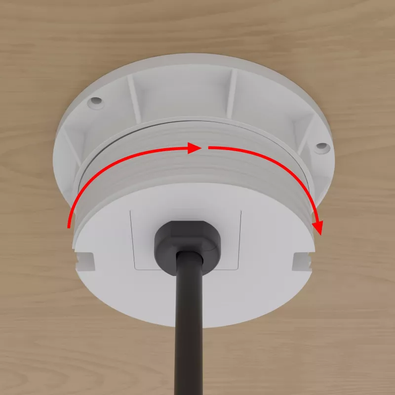 Kindermann CablePort Table White (STS-R90-2 branco) - painel de ligação de mesa com 2x tomadas Schuko