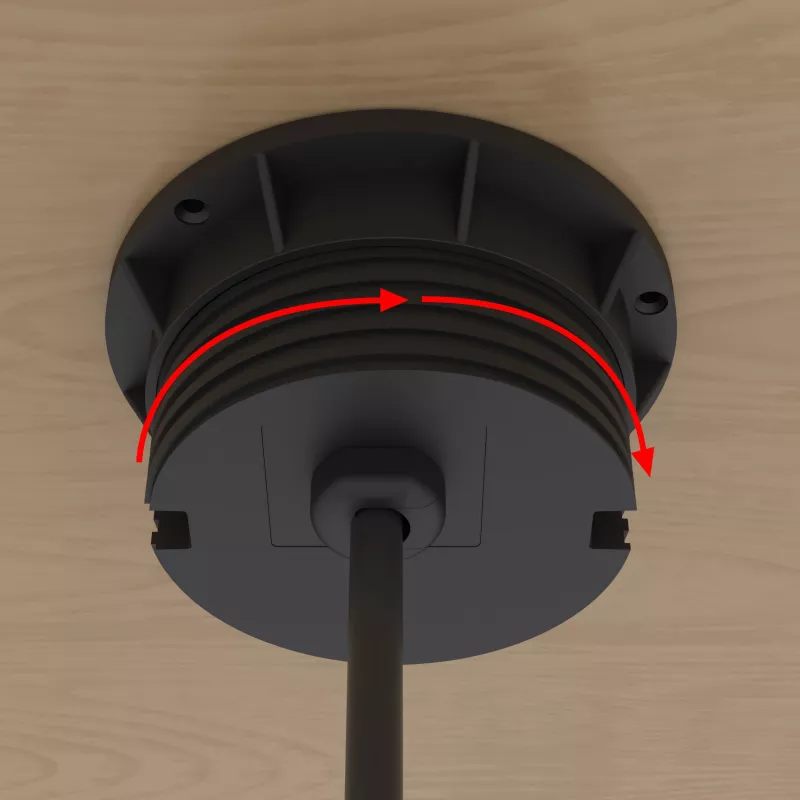 Kindermann CablePort secretária preto (STS-R90-2 blac) - caixa de painel de ligação de secretária